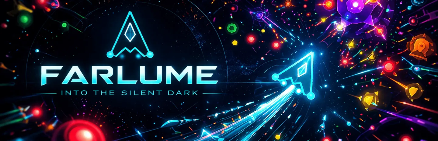 FARLUME: Into the Silent Dark — roguelite bullet heaven with neon geometric enemies and procedural space combat