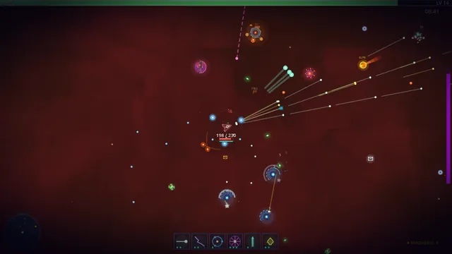 FARLUME gameplay screenshot 2 — neon procedural geometry combat