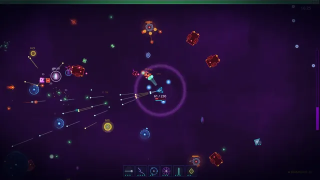 FARLUME gameplay screenshot 3 — neon procedural geometry combat