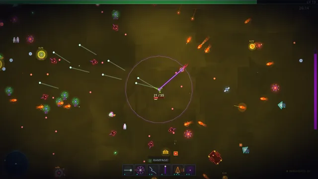 FARLUME gameplay screenshot 4 — neon procedural geometry combat
